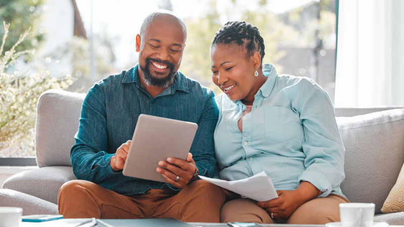 Couple discuss finances to plan for future