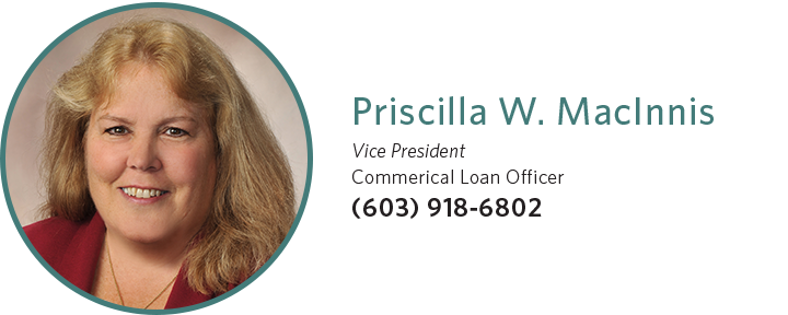 Priscilla W. MacInnis VP Commercial Loan Officer 603-918-6802